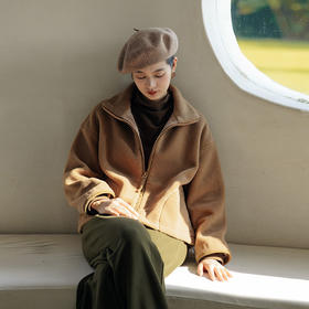 绽放335朵/荒野旅人短外套秋冬羊毛摇粒绒高领长袖保暖休闲上衣