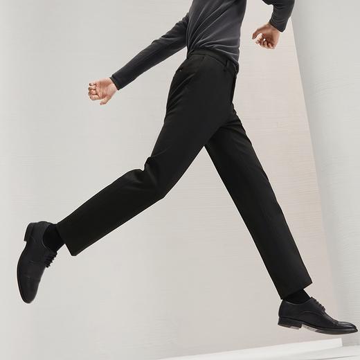 【针织弹力】柒牌直筒西裤男2025秋冬厚款商务百搭含羊毛西装长裤	127H71930 商品图1