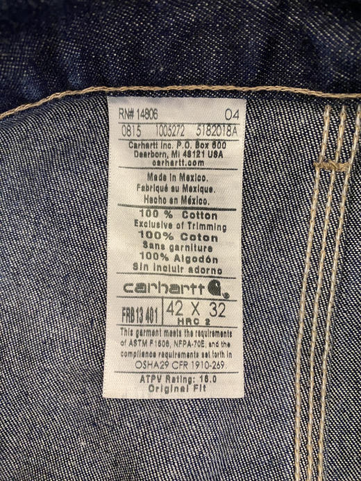 Carhartt 卡哈特 FR 工装长裤（42”） （105 cm）_WLP(6) 商品图3