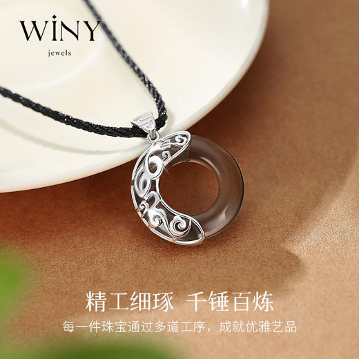 Winy925纯银抱福灵蛇吊坠送女友闺蜜节日生日礼物 商品图1