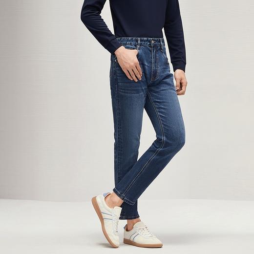 柒牌男士牛仔长裤2025春夏新款时尚潮流中青年休闲百搭九分小脚裤	128H70340 商品图1