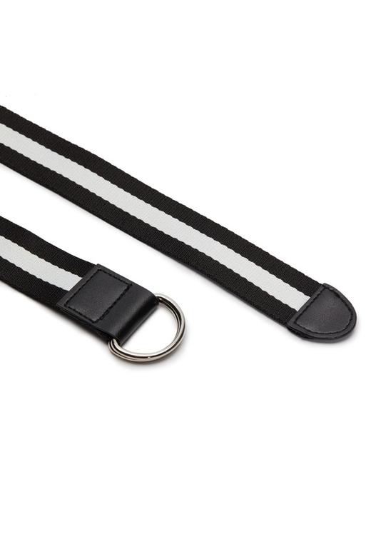 SUMMER & SAGE 黑白条纹休闲腰带 6645 商品图3