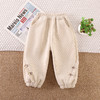 【柔软舒适，宝宝舒心穿，妈妈放心选】女童秋冬季加绒裤子 新款休闲宝宝冬天一体绒休闲裤 中小童保暖卫裤-QQ 商品缩略图5