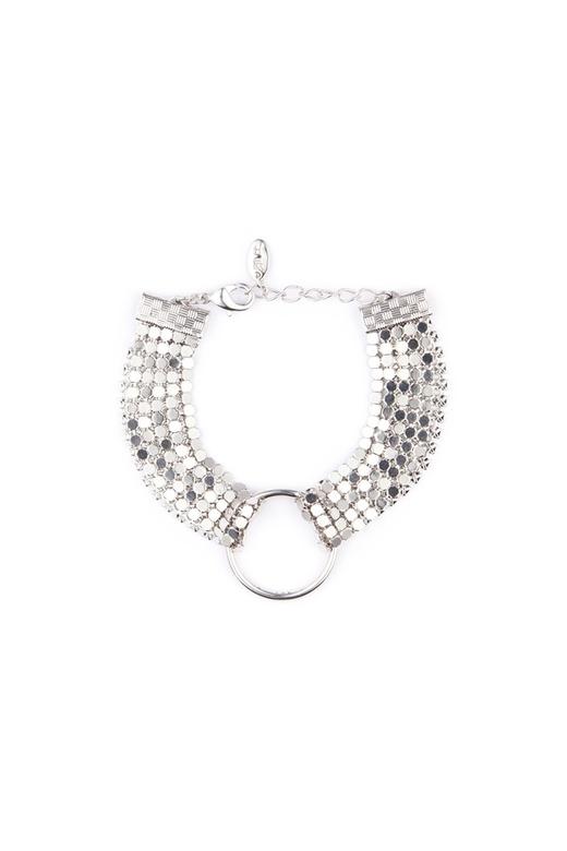 OCTAVIA 中性风几何银色手链 6625 商品图1