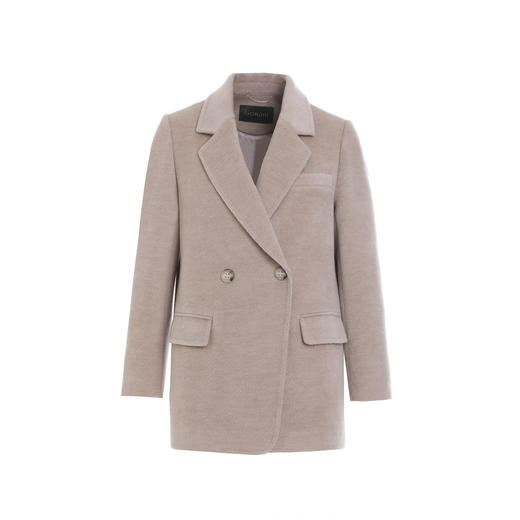 乔万尼新款100%绵羊毛大衣保暖外套短大衣EM4B599 商品图4