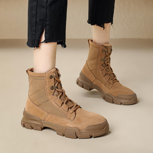 品质好货 | Safiya/索菲娅2024加绒时尚户外风马丁靴工装靴棉鞋 SF44118703 商品图0