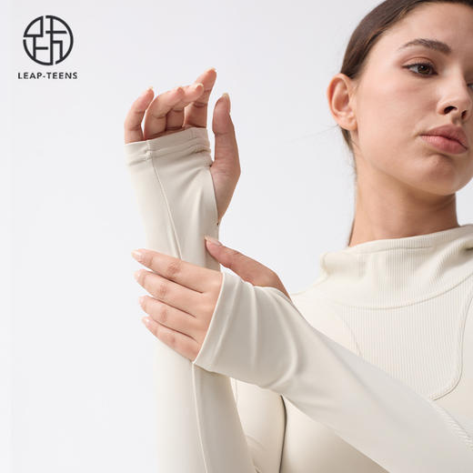 跃牌【小甜心】系列 女士跑步运动上衣瑜伽速干连帽滑雪服9059 商品图4