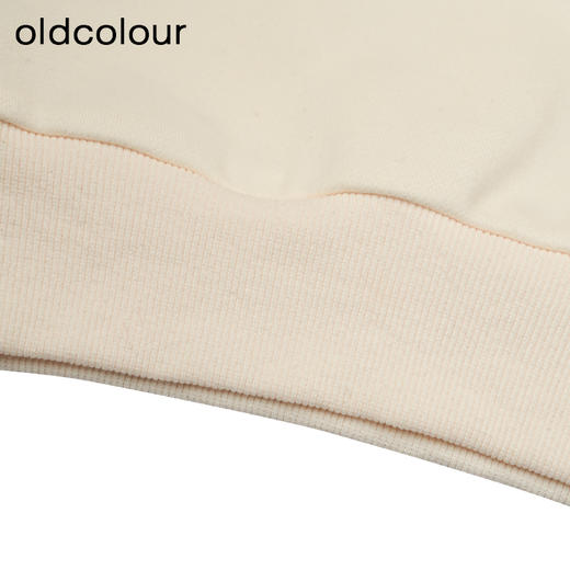 oldcolour冬季新款简约休闲印花宽松气质百搭圆领卫衣女P460201A1 商品图4