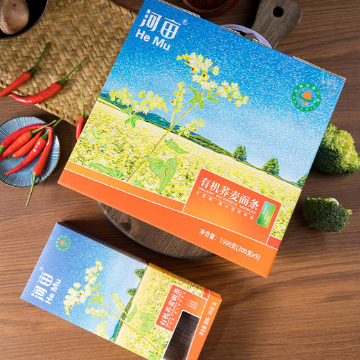 基地直发| 有机荞麦面 1500克（300克x5包）| 河亩 商品图1