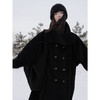 UMILAB【南山】小众暗黑100%澳洲j细美丽诺羊毛茧型松弛大衣C826W 商品缩略图4