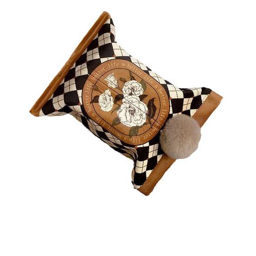 「创意轻奢！第二个半价」创意轻奢棋盘格抽纸盒 居家日用客厅收纳整理盒餐桌纸巾袋收纳袋卧室ins新 商品图4