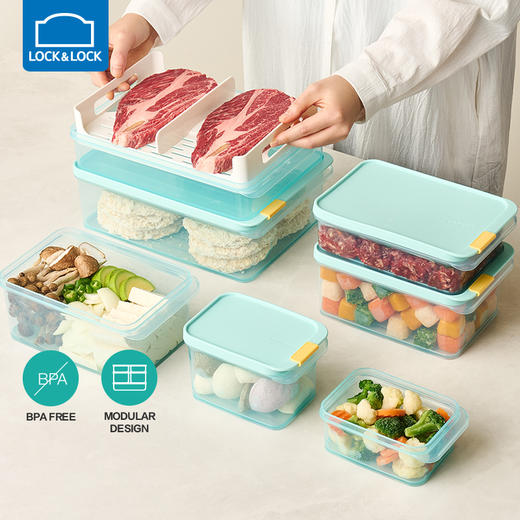 乐扣乐扣（LOCK&LOCK）保鲜盒塑料家用大容量水果蔬菜冷冻冷藏冰箱收纳盒HFL101 商品图0