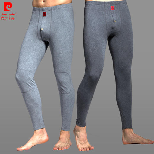【惊喜价】皮尔卡丹男士保暖裤贴片护膝秋裤棉质线裤衬裤宽松弹力打底保暖裤 商品图1