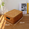 【4个规格可选】娜家藤编手提收纳箱-带盖 商品缩略图0