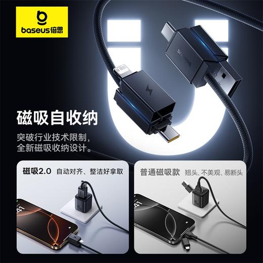 【69元3件】多元系列 二拖二快充充电线 U+C to C+L 60W 商品图3