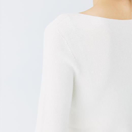 东黎 • 秀场同款 小山羊绒 女士秋冬针织一字领休闲时尚羊绒打底 4960 商品图8