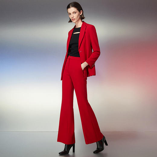 EITIE爱特爱春季新款时尚百搭显瘦一粒扣外套女7703419 商品图1