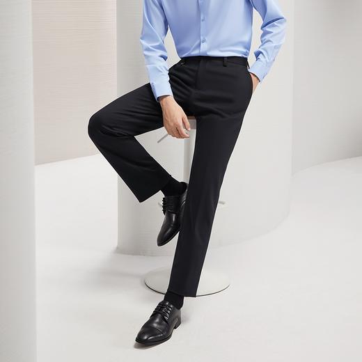 【针织弹力】柒牌男士西裤商务正装秋冬新款抗静电修身直筒西装裤	127H71940 商品图1