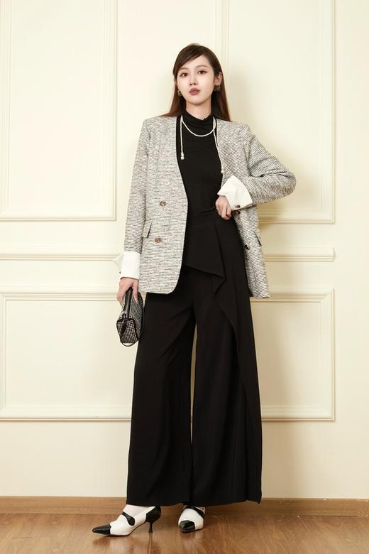 Le Malene 小香风袖口撞色外套 19268 商品图5