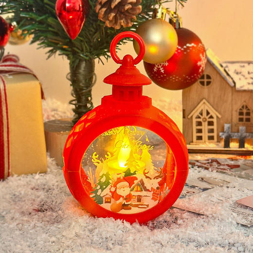 【圣诞百搭小夜灯】不管摆放在那里都十分好看，圣诞节风灯LED电子烛台灯，幼儿园儿童圣诞节礼物圣诞树装饰品挂件QQ新年礼盒年货礼盒 商品图8
