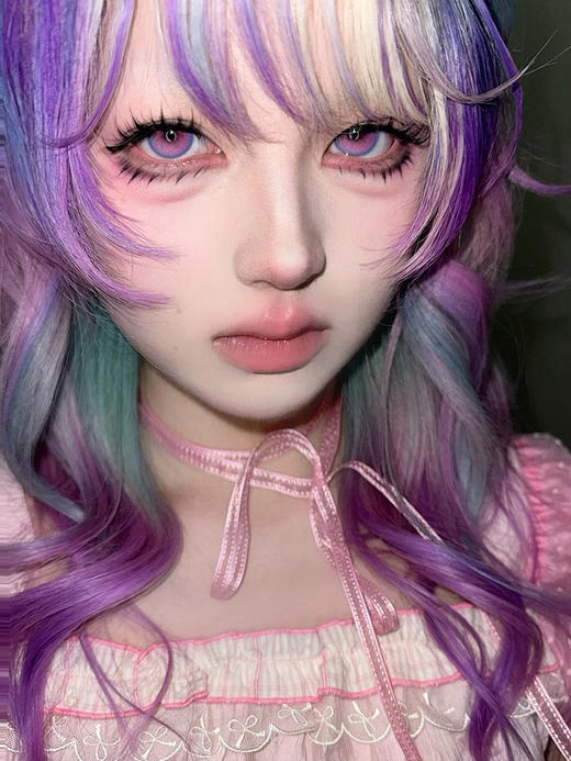 Serltyca日抛 · 龙梅禁果粉&赛博蛇姬绿&紫藤花妖紫 14.2mm白狮参考着色待测  ·日抛 一盒6片装 商品图4