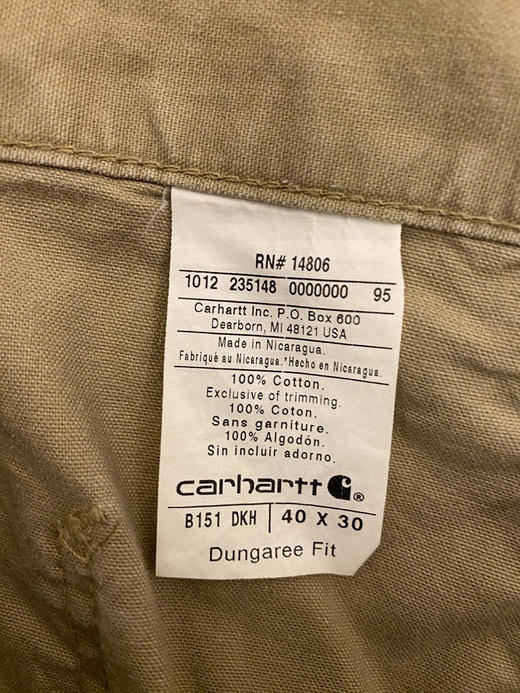 Carhartt 卡哈特 工装长裤（40”） （102 cm）_WLP(6) 商品图2