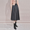 时尚复古百搭收腰褶裙半裙 商品缩略图3