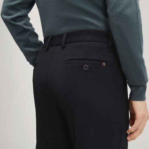 【远红外发热】柒牌男士休闲裤2024秋冬新款时尚几何印花直筒长裤	127H72630 商品图2