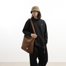 吃茶去chichaqu24秋冬灯芯绒单肩包托特包复古斜挎包袋男女百搭