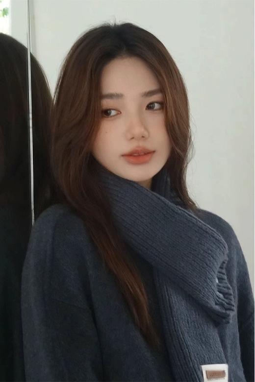 amadella 深灰色短款羊绒大衣针织围巾套装 19271 商品图1