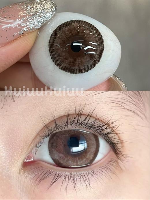 【新品实拍】AgensColor新品系列-雾霾铂金/奶栗戴妃/乳酪陷阱-14.5mm/14.4mm 【年抛 度数0-1000度 无525/575 】 商品图6