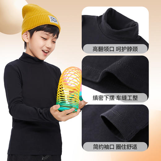 男童女童高翻领长袖针织衫冬季新款安奈儿童装EM441629 商品图4
