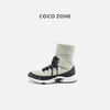 COCO ZONE 复古厚底系带休闲鞋拼色百搭女鞋CC2D2495 商品缩略图0