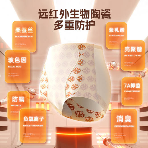 【科技养塑，生物陶瓷收腹裤】高腰收腹塑身提臀科技裤，·玻色因润肤 ·聚乳酸蚕丝 ·远红外功能 ·负离子除臭，产后收小肚子强力塑形玻色因抑jun女士内裤QQ 商品图3