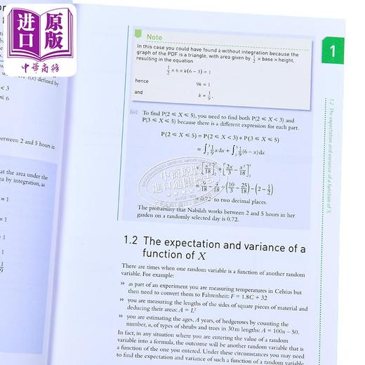 【中商原版】Cambridge International AS & A Level Further Mathematics Further Probability & Statistics 剑桥国际 商品图3