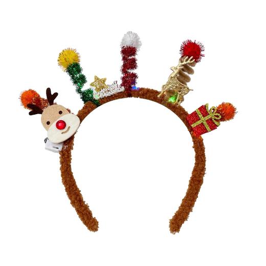 【圣诞头饰扭扭发箍】可爱麋鹿圣诞树头箍饰品 鹿角发卡小鹿发饰圣诞节 商品图4
