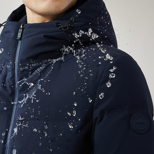 【三防】柒牌男士连帽羽绒服2024冬季新款商务休闲爸爸装保暖外套	127E71150 商品图2