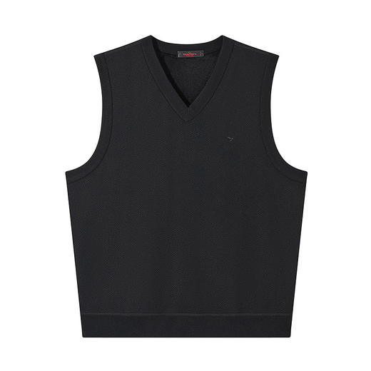 柒牌男装背心毛衣男士2024秋冬新款时尚休闲打底加绒V领马甲毛衫	127Y70770 商品图4