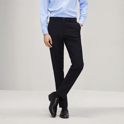 柒牌男装西裤男士2025秋季新款商务休闲中青年直筒中腰西装长裤子	127H71780 商品图1
