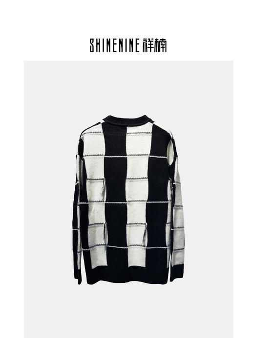 240843121时尚拼接针织衫 商品图1