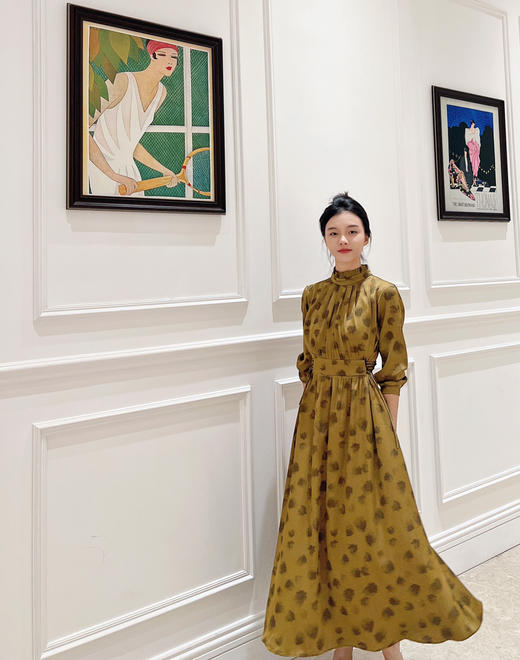 HJ3S100气质长款连衣裙~黄螺 商品图0