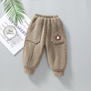 【柔软舒适，保暖性能升级】男童秋冬季加绒裤子 新款儿童一体绒休闲裤 男宝宝冬装保暖长裤-QQ 商品缩略图5