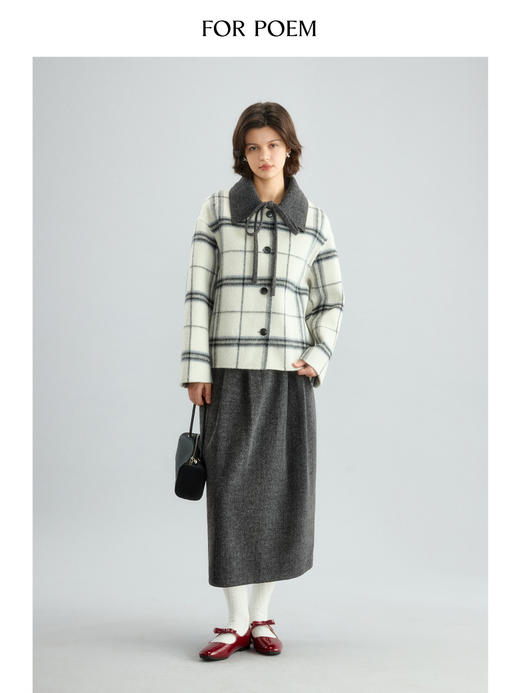 ForPoem 现货 24/FW原创设计秋冬针织百搭显瘦花苞裙 商品图3