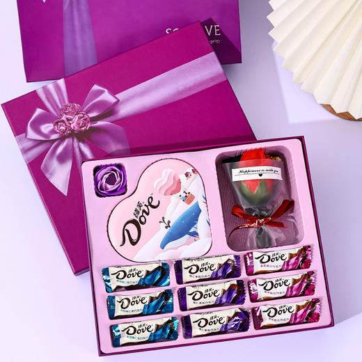 【德芙love巧克力礼盒】德芙巧克力礼盒装，牛奶香浓浓超丝滑，休闲零食送儿童女生男生生日，儿童圣诞节礼物批发QQ 商品图7