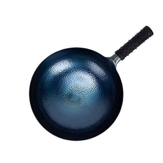 【为中国好味道而生】手工锻造章丘铁锅鱼鳞纹炒锅煎锅平底 不粘锅 匠心传承千锤百炼 商品图5