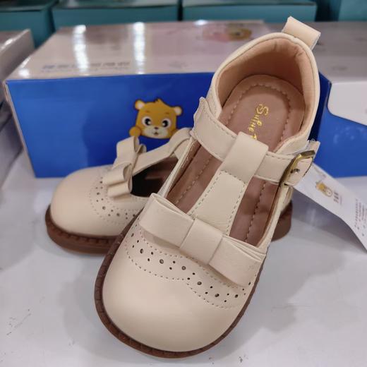 莎妮熊24AU小童皮鞋D24608（黑色/米白） 商品图5