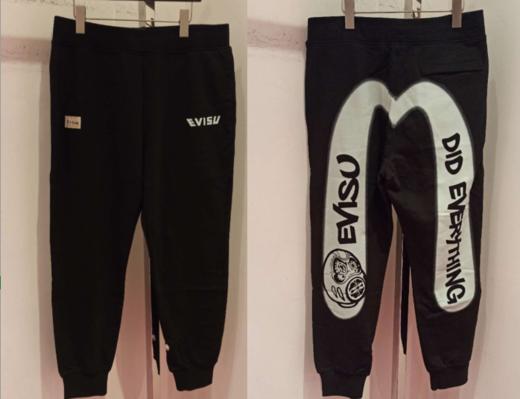 EVISU 男 卫裤 2EAHTM3SP1910XXBLKX 商品图0