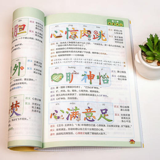 一看就会的分类象形成语小学常用通用语文成语学习近义反义成语解释 商品图4