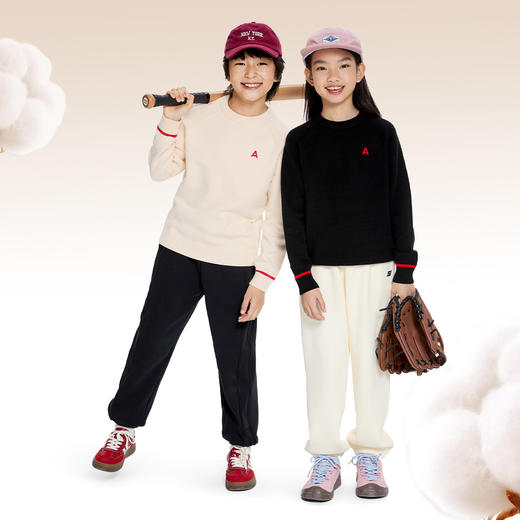 男女童圆领毛衫冬季新款安奈儿童装EM444559 商品图1