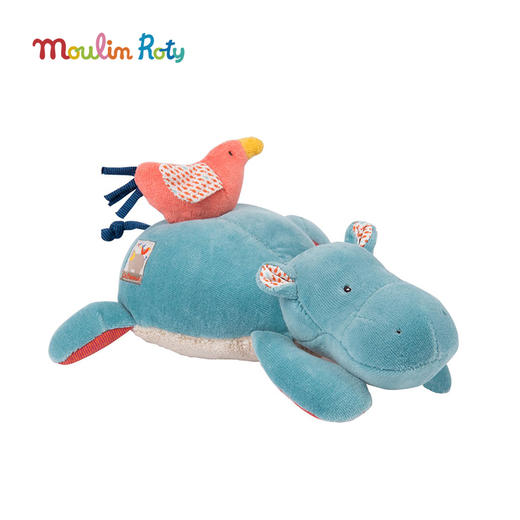 Moulin Roty 小象玩偶 多功能/启蒙玩偶 适合0岁以上 协助婴儿感官发育 可悬挂 森林和原野系列 法国品牌-658042 商品图7